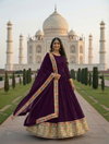 KB 3308 Faux Georgette Gown With Dupatta Wholesale Suppliers In India
